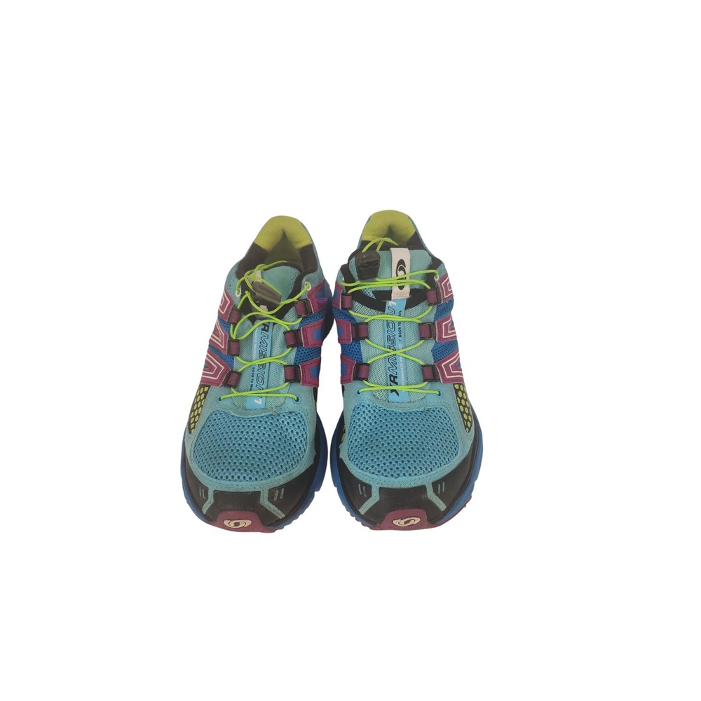 Salomon XR Mission Womens Trail Running Shoes Blue Magenta 327035 Size 7.5